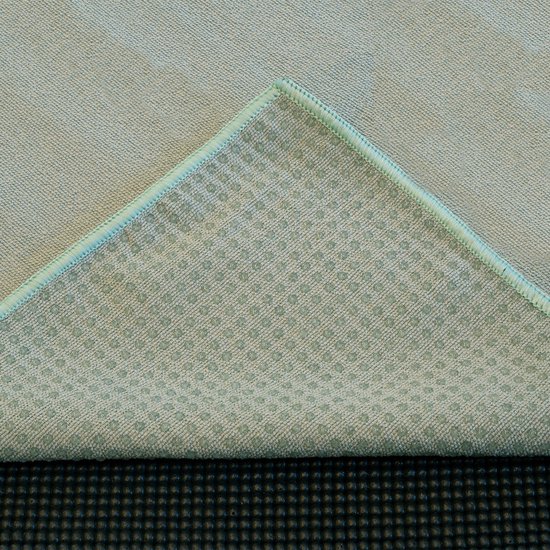 Yoga handdoek antislip asgroen - Lotus van Merkloos — afbeelding 5