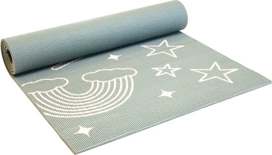 Kinder yogamat space asgroen - Lotus - 6 mm - fitnessmat - sportmat - pilates mat - 4,5 mm - fitnessmat - sportmat - pilates mat - reis yogamat - 4 mm - fitnessmat - sportmat - pilates mat van Lotus — afbeelding 4