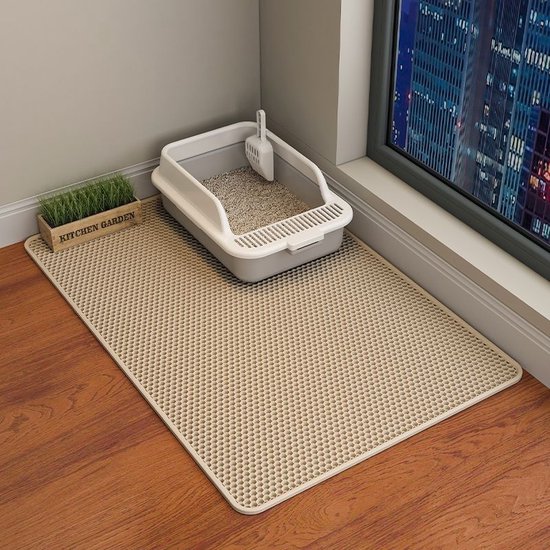 Kattenbakmat die korrels opvangt en je vloer schoon houdt