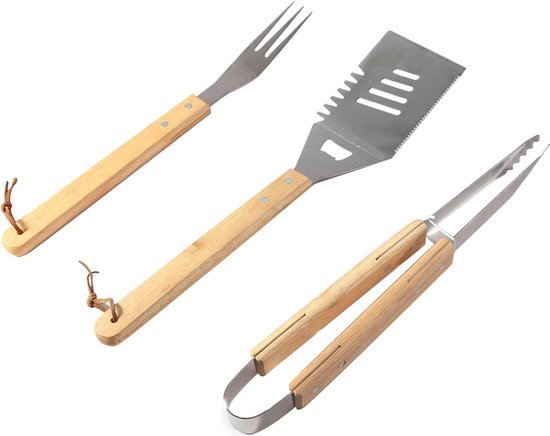 Onlyfire 5 Stuks Roestvrijstalen Grillbestekset, Omvatten Grilltang Onlyfire 5 Stuks Roestvrijstalen Grillbestekset, Omvatten Grilltang