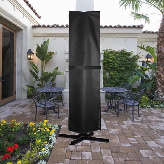 Housse Salon de Jardin Tissu Oxford 420D Imperméable Noir (250 x 250 x 90cm) - Jardin