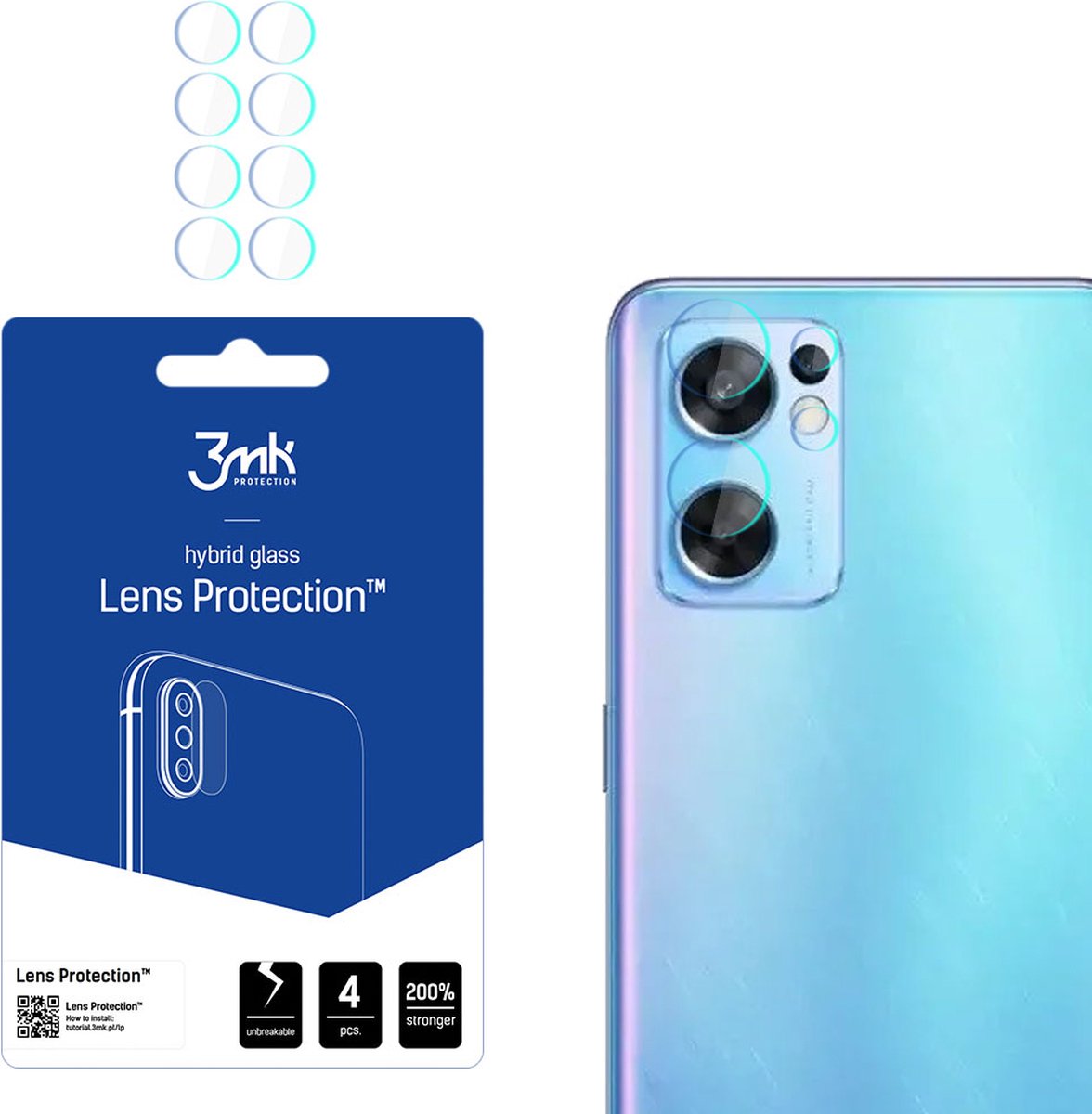 Oppo Reno 7 SE 5G - 3mk Lens Protection