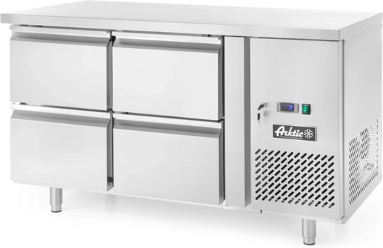Arktic Koelwerkbank - ProfiLine - 280L - 4 Laden 1/1 GN - -2°C/+8°C - Geforceerd - 1360x700x850mm