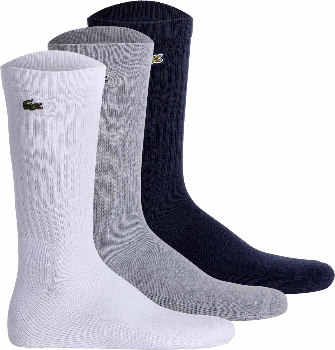 Lacoste Sportsokken Heren 3 Paar Blauw