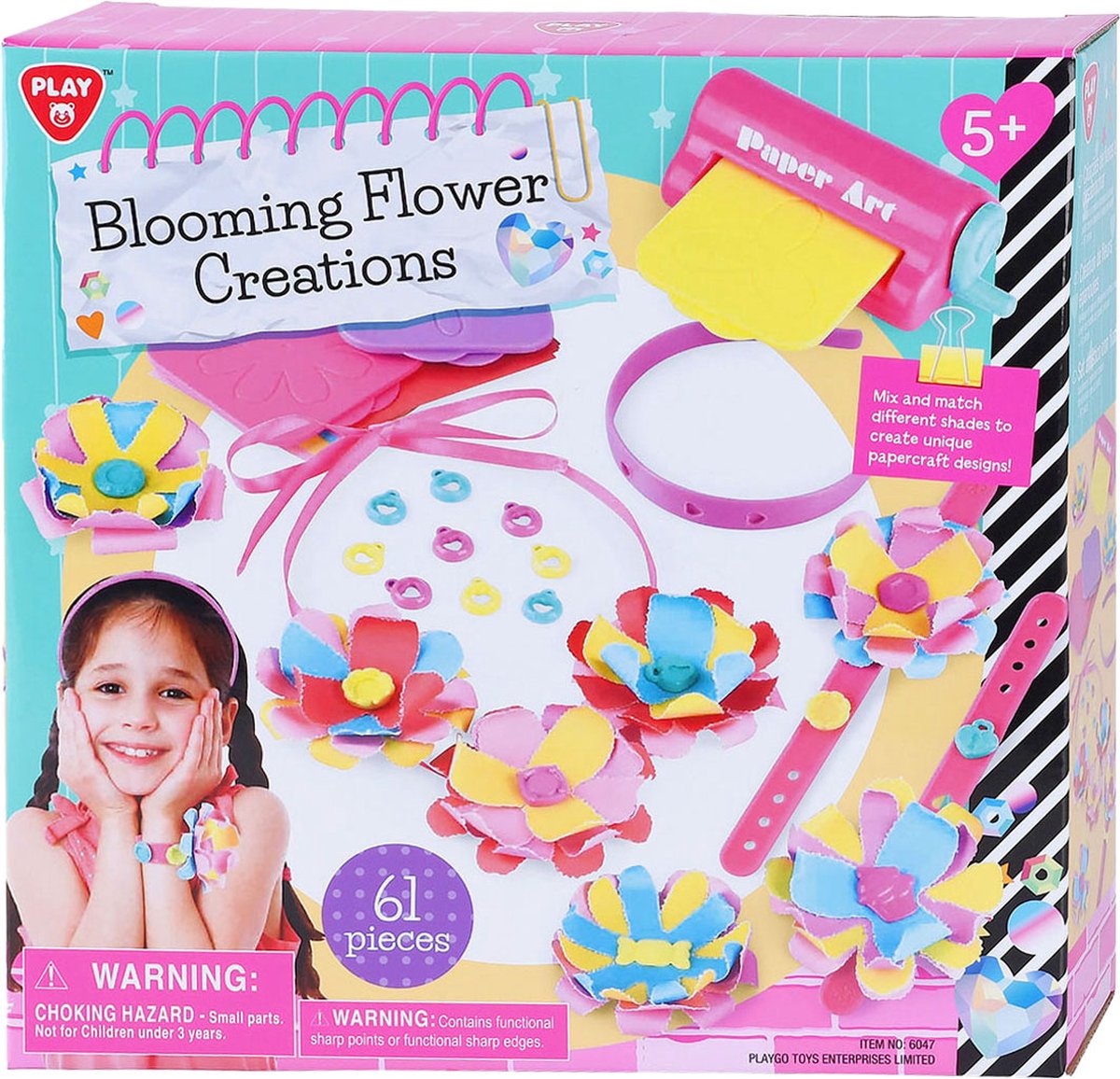 Playgo Maak je Eigen Bloemen Creaties Knutselset - 61dlg.