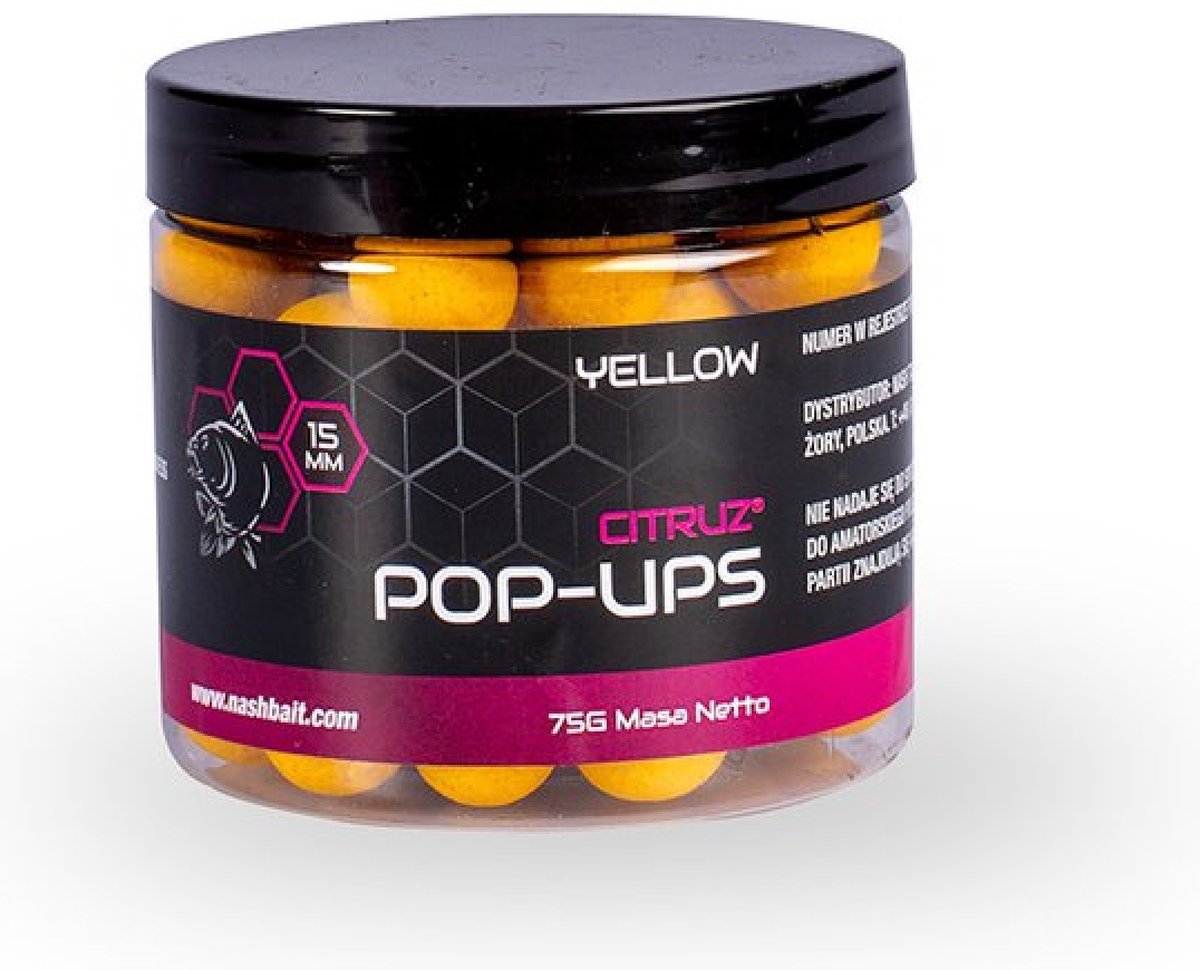 Nash Citruz Pop Ups Yellow 12mm 75gr