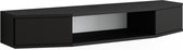 Vicco Meuble TV Walter, Zwart, 110 x 17,4 cm avec 2 portes