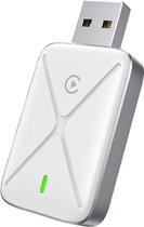 4-in-1 draadloze Carplay-adapter compatibel met Netflix/YouTube, 2024 Upgrade draadloze Carplay en Android Auto Adapter converteert bedraad naar draadloze Carplay Dongle, Ai Box Stream naar je auto's