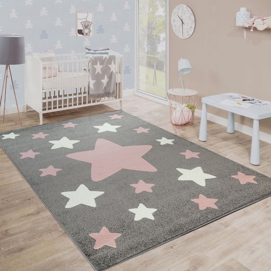 Kinderkamer Vloerkleed Schattig Planeten - Meerkleurig/Grijs - 200x275cm - MILKY WAY