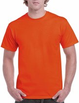 Chemise en coton orange pour adulte M (38/50)