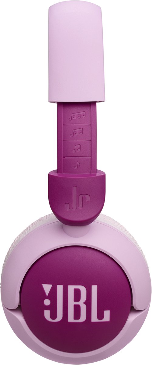 JBL JR 320BT - Draadloze Kinderkoptelefoon - Koptelefoon Kind - Bluetooth - Veilig Volume 85 dB - On ear - Kinder Hoofdtelefoon met Microfoon - 50 uur batterij - Voor Tablet, Laptop, School & Online Les - Roze Paars – foto 7