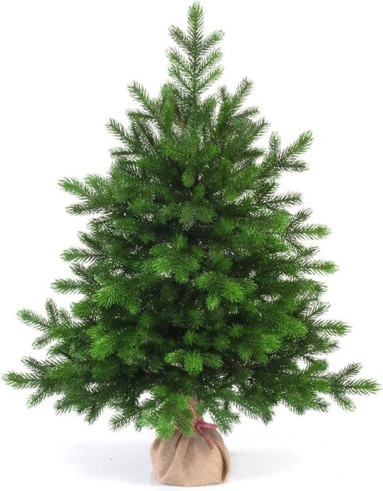 KADAX Kunstkerstboom met zilveren bolletjes en rijp, 180 cm, dennenboom van pvc, groene kerstboom met 385 takken, kunststof standaard, ca. 110 cm (premium sneeuwvlok 180 cm