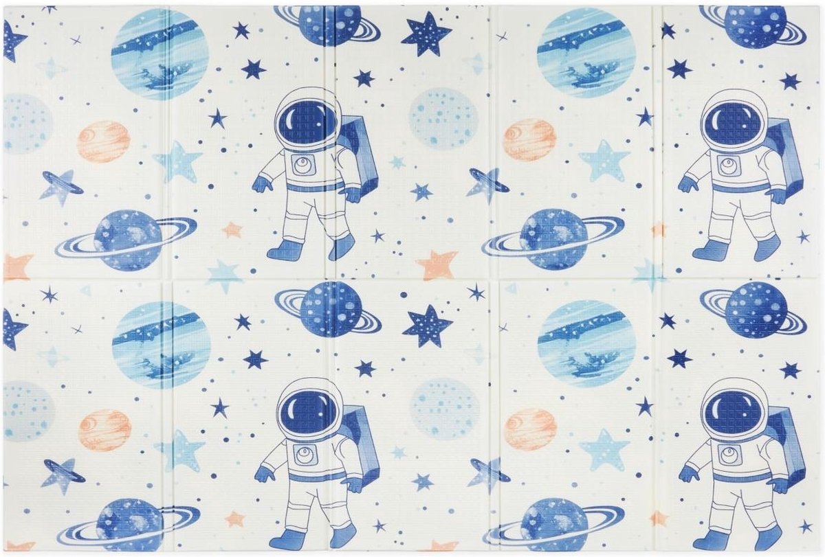 Dubbelzijdige Vouwbare Speelmat 180x120 cm - Kosmos