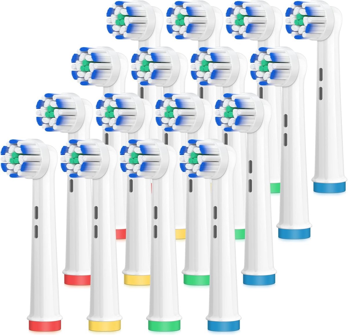 Gevoelige Tandenborstelkoppen 16-Pack - Ultradunne Borstelkoppen voor Effectieve Mondverzorging