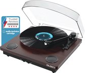 Bluetooth Record Player with Speakers, 33/45/78 RPM, Belt Drive, Vinyl, USB, Record Player, Retro Record Player, Vinyl to MP3 (Blue