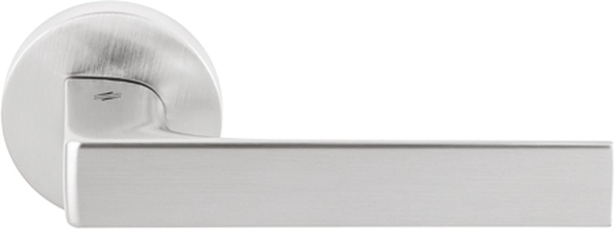 Deurkruk Robocinque - Colombo Design - Chroom mat - rond rozet - set
