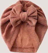 Bonnet bébé | Turban Éponge Noeud Bronze - 86-92