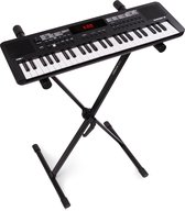 Bol.com MAX Rhapsody49 keyboard set met 49 toetsen en standaard - Ideaal voor beginners - Met 300 ritmes - MIDI keyboard aanbieding