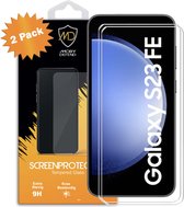 Lot de 2 Protecteurs d'écran Samsung Galaxy S23 FE – Économiseurs d'écran en Glas trempé MobyDefend adaptés aux coques – Protecteurs d'écran – Plaques de verre adaptées pour Samsung Galaxy S23 FE