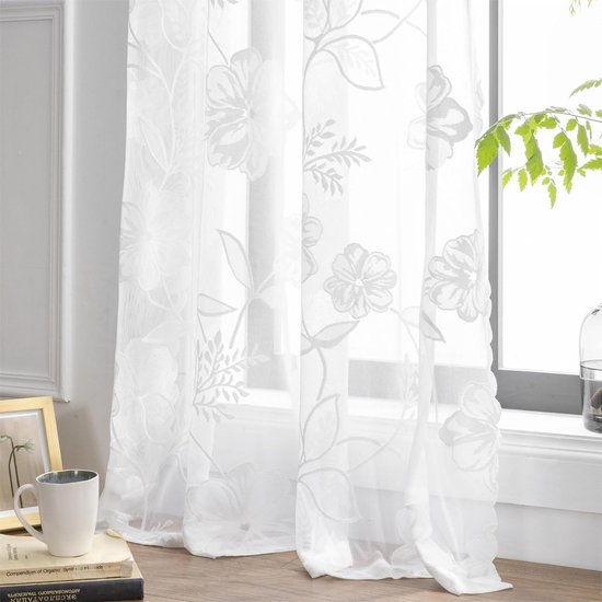 heimtexland Rideau Jacquard Blanc, différentes Tailles