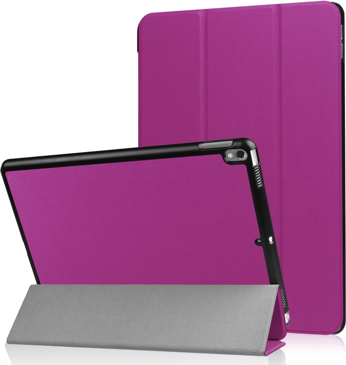 Tablet Hoes Geschikt voor iPad Air 11 2024 hoes Paars Tri Fold Tablet Case - Smart Cover