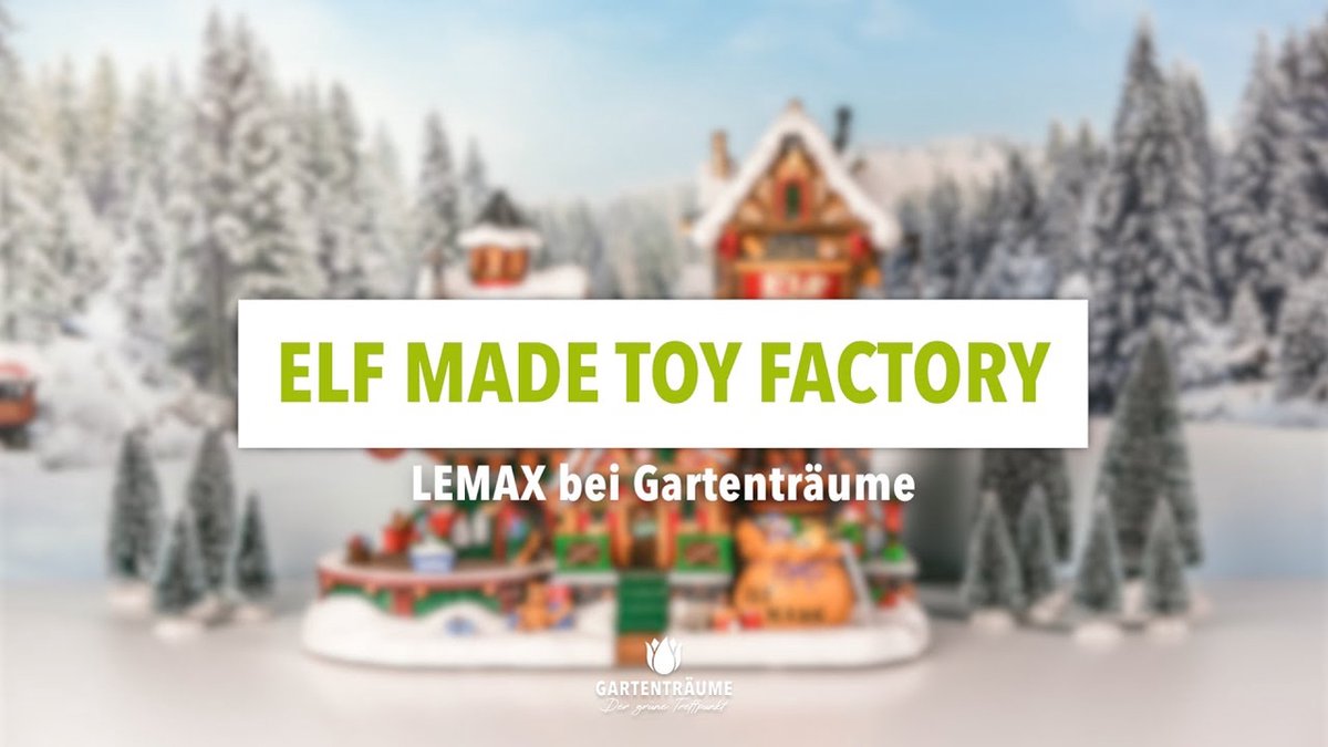 Lemax Elf Made Toy Factory Kerstdorpen - Met verlichting - 4.5V Adapter (AA) – foto 6