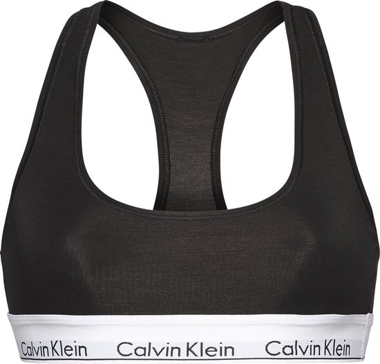Calvin Klein Modern Cotton Top Dames - Zwart - Maat XS
