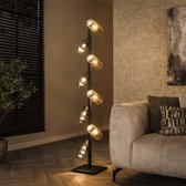 PS -Collection Cylindre 8L Lampadaire - 30x30x175cm - Zwart Artic - Métal/ Glas - lampadaires de salon, lampadaire noir, lampadaire industriel, lampadaire, lampadaires ruraux, lampadaires de salon, lampadaires, lampadaire industriel