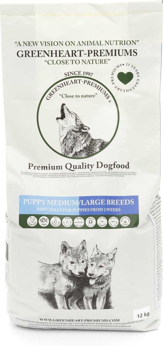 Greenheart-Premiums hondenvoer Puppy Medium Large Breed 3 kg