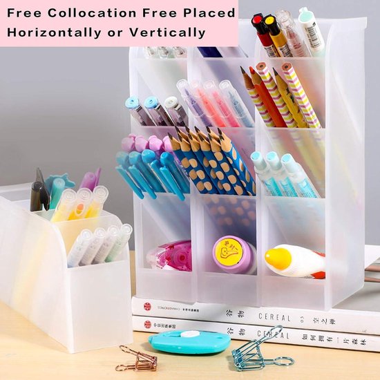 Organiseur De Bureau 4 Compartiments - Porte-Crayons Papillon Violet Galaxie, Accessoires Bureau Multifonction