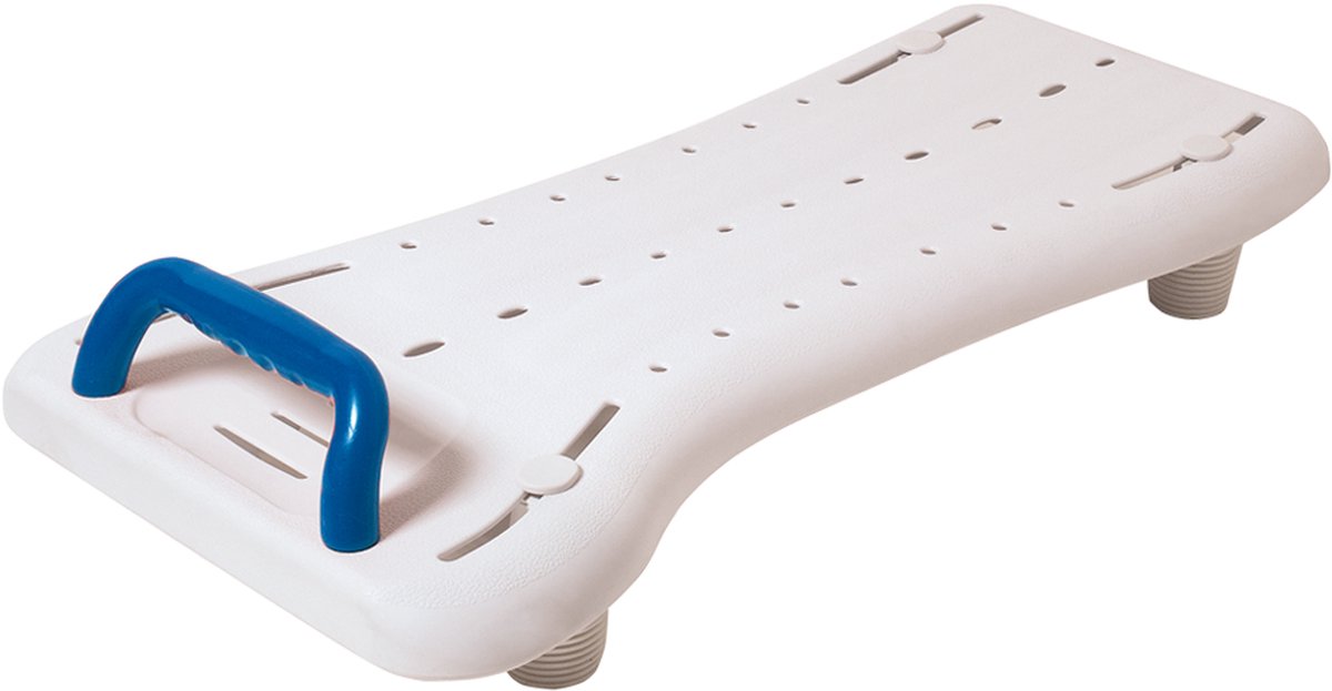 Badplank Benny XL Kunststof - Plank voor in bad - Wit XL 68 cm, geschikt tot 225 kg