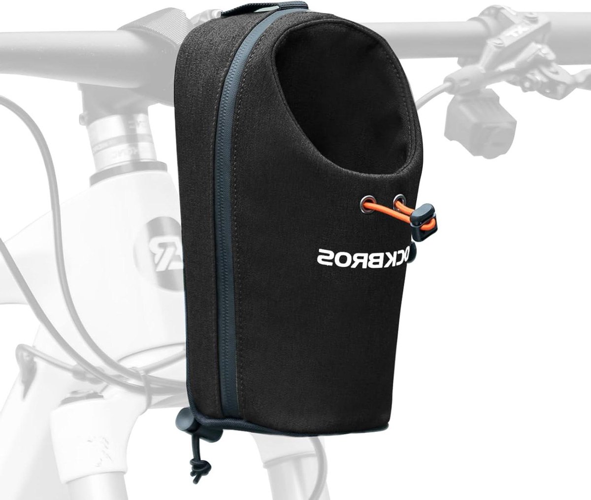 Drinkflestas fietsstuurtas - voorvak met trekkoord - geschikt voor MTB en vouwfiets - 15 liter