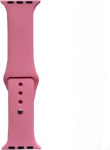 Hidzo Horlogebandje - Geschikt Voor Apple Watch Series 1/2/3/4 - 38MM / 40MM - Siliconen - Roze