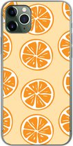 Geschikt voor iPhone 11 Pro Max hoesje - Fruit - Sinaasappel - Tropisch - Siliconen Telefoonhoesje