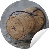 Tuincirkel Close-up van een kurk - 150x150 cm - Ronde Tuinposter - Buiten