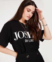 JOSH V     TEDDY ONLY LOVE T-shirt Zwart - Maat XL