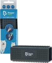 Proper Pets Haar Remover - 4 x 12 x 4 cm - Huisdierhaar verwijderaar - Kattenhaar - Pluizenborstel - Herbruikbaar - Donkergrijs