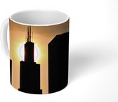 Mok - Silhouet van de Willis Tower in de Verenigde Staten - 350 ML - Beker