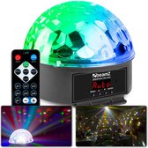 Lumière disco - BeamZ JB90R Mini Star Ball LED boule disco avec télécommande