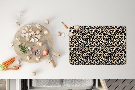 Set de table - Animal Print - Panther - Aquarelle - 45x30 cm - 6 pièces