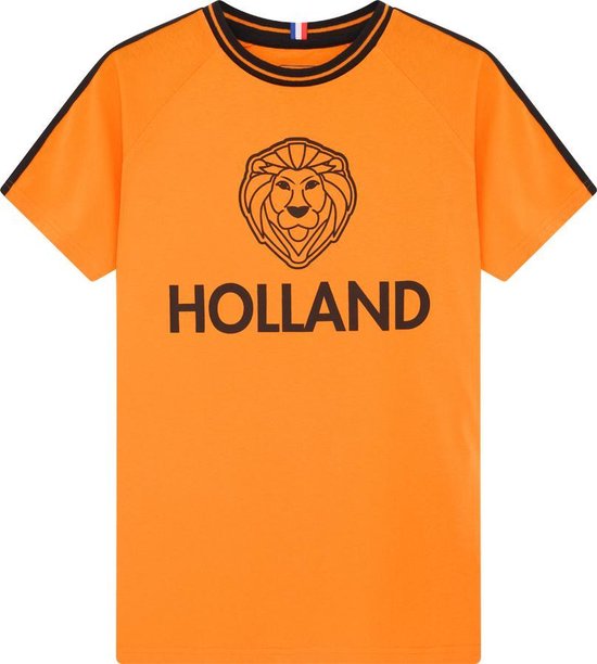 Oranje t-shirt heren - Holland shirt - Oranje voetbalshirt - 100% Katoen -  maat S | bol.com