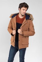 DEELUXE Parka met capuchon van bont OFFICIAL Camel