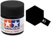 Tamiya X-1 Noir - Brillant - Acryl - Pot de Peinture 23ml