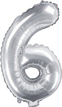 Cijfer 6 (35 cm) - Zilver