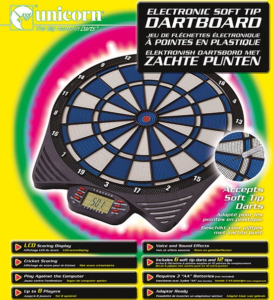 Jeu de fléchettes électronique Winmau Ton Machine Softtip