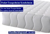 Aloe Vera - Tweepersoons Matras - POCKET Koudschuim/Traagschuim 7 ZONE 25 CM   - Stevig ligcomfort - 160x220/25