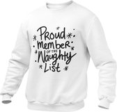 Kerst Trui Heren - Proud Member Of The Naughty List - Trui - Kerst - Christmass - Grappig - Funny