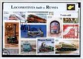 Locomotieven gebouwd in Rusland – Luxe postzegel pakket (A6 formaat) : collectie van verschillende postzegels van Locomotieven gebouwd in Rusland – kan als ansichtkaart in een A6 e