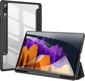 Dux Ducis - Tablet hoes geschikt voor Samsung Galaxy Tab S7 - Toby Serie - Tri-Fold Book Case - Zwart