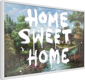 Ingelijste Poster - Home.... Witte lijst